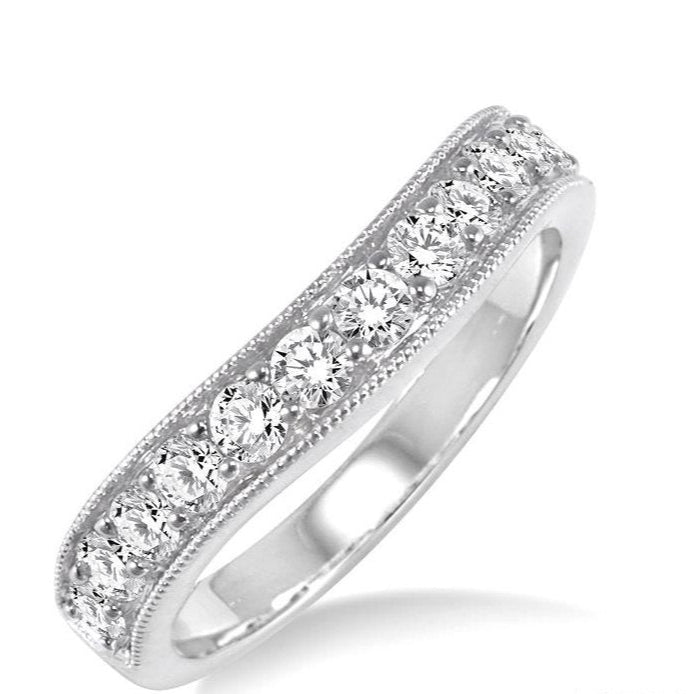 Parkplace Jewelers Curved Diamond Wedding Band 30366PPFGWG