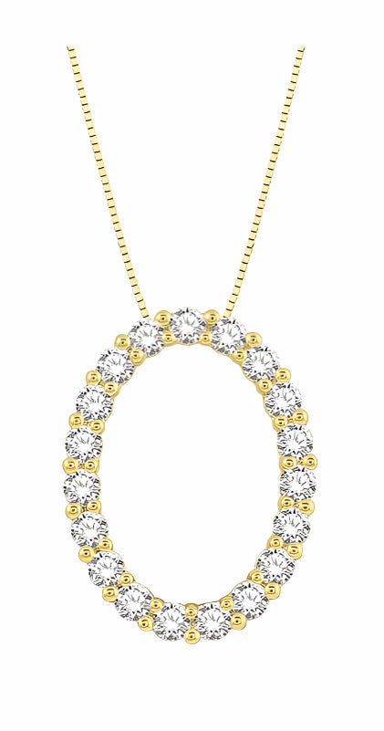 Parkplace Jewelers Oval Shape Diamond Pendant 901H3PPFGPDYG