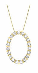 Parkplace Jewelers Oval Shape Diamond Pendant 901H3PPFGPDYG