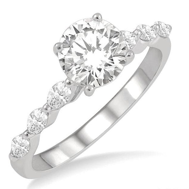 Parkplace Jewelers Round Shape Semi-Mount Diamond Engagement Ring 202K4PPFVWG-SM-RD
