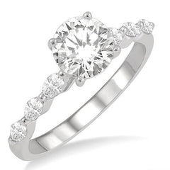 Parkplace Jewelers Round Shape Semi-Mount Diamond Engagement Ring 202K4PPFVWG-SM-RD