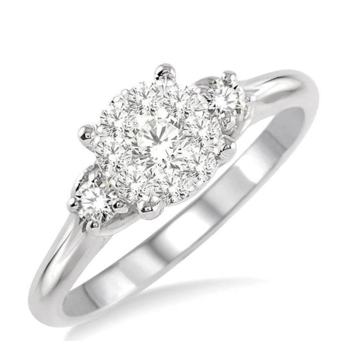 Parkplace Jewelers Round Shape Lovebright Diamond Engagement Ring 19463PPFVWG-LE