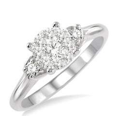 Parkplace Jewelers Round Shape Lovebright Diamond Engagement Ring 19463PPFVWG-LE