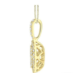 Parkplace Jewelers Round Shape Emotion Halo Diamond Pendant 69063PPFHPDYG