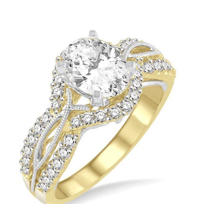 Parkplace Jewelers Oval Shape Semi-Mount Diamond Engagement Ring 241A3PPFHYW-SM