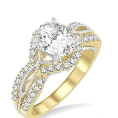 Parkplace Jewelers Oval Shape Semi-Mount Diamond Engagement Ring 241A3PPFHYW-SM