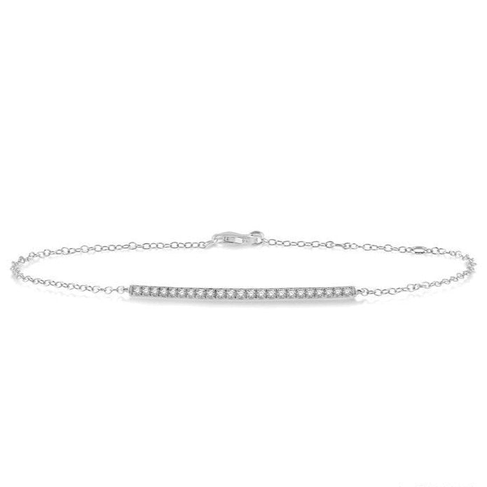 Parkplace Jewelers Bar Diamond Chain Bracelet 701A0PPTSWG
