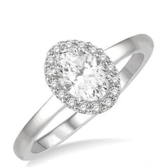 Parkplace Jewelers Oval Shape Halo Diamond Engagement Ring 259L3PPFHWG-LE