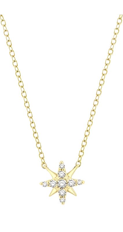Parkplace Jewelers Star Petite Diamond Fashion Pendant 642C9PPTSPDYG
