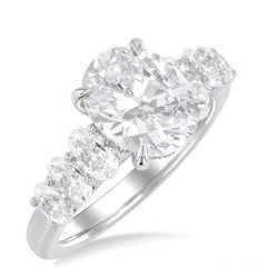 Parkplace Jewelers Oval Shape Semi-Mount Diamond Engagement Ring 192BCPPFHWG-SM-OV3