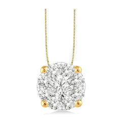 Parkplace Jewelers Round Shape Lovebright Essential Diamond Solitaire Pendant 91752PPFGPDYW