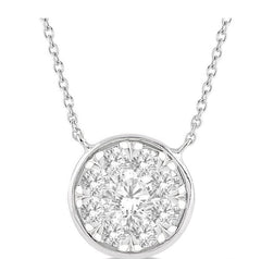 Parkplace Jewelers Round Shape Lovebright Essential Diamond Pendant 9977VPPFHNKWG