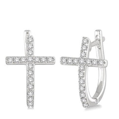 Parkplace Jewelers Cross Diamond Earrings 64956PPFXERWG