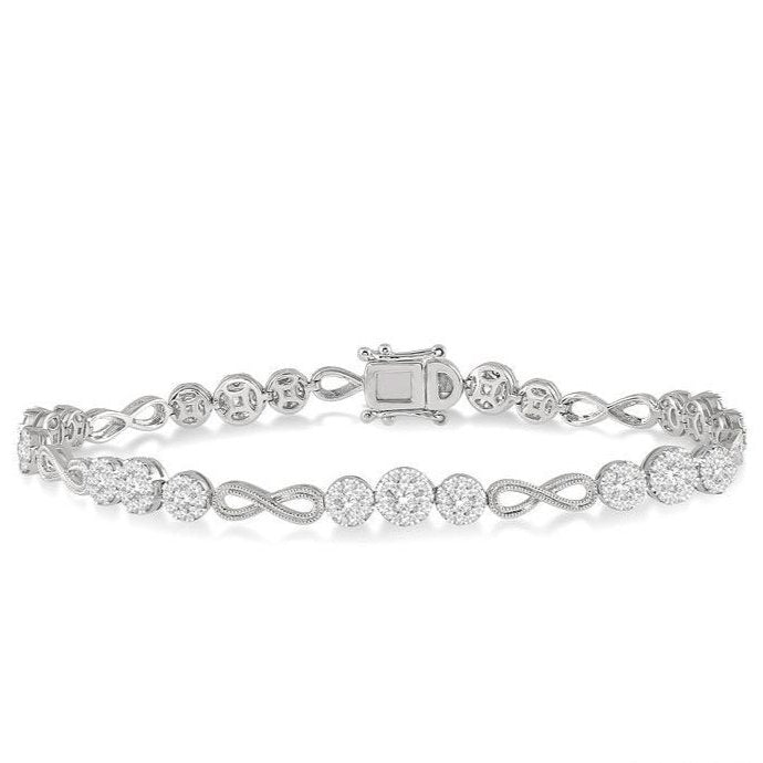 Parkplace Jewelers Lovebright Diamond Infinity Link Bracelet 70172PPFGWG