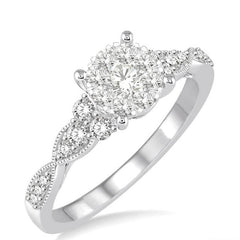 Parkplace Jewelers Round Shape Lovebright Diamond Engagement Ring 121D3PPFVWG-LE