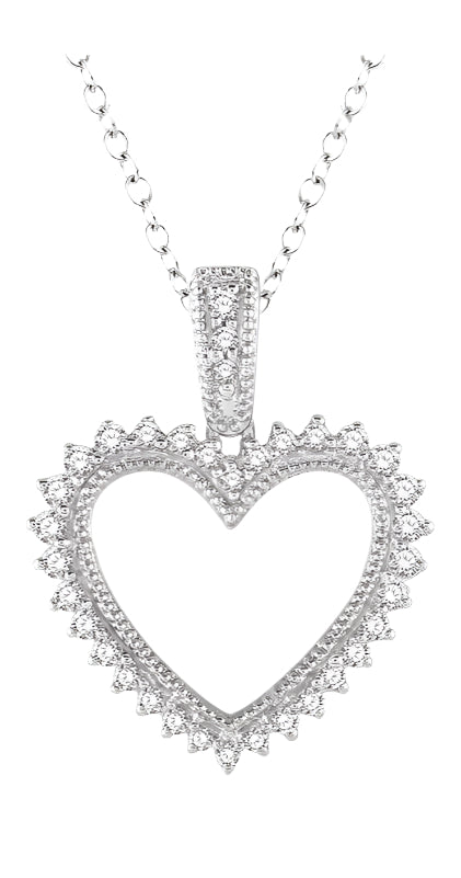 Parkplace Jewelers Heart Shape Diamond Pendant 93857PPTSPDWG