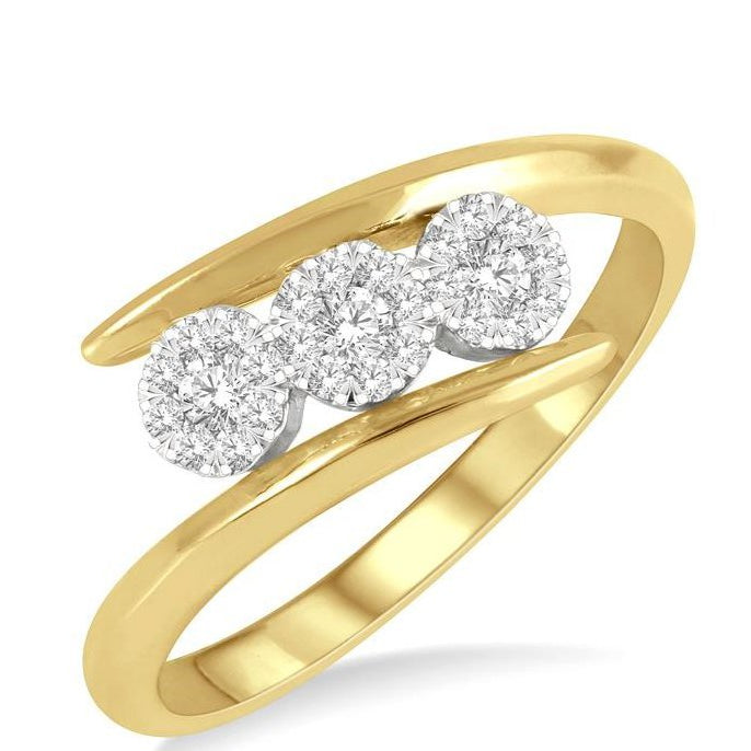 Parkplace Jewelers Round Shape 3 Stone Lovebright Diamond Fashion Ring 362P7PPFGYW