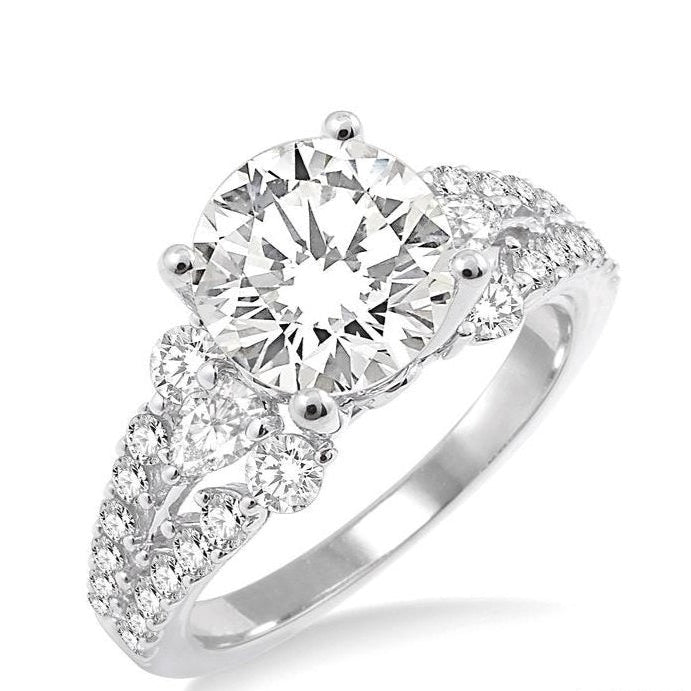 Parkplace Jewelers Round Shape Semi-Mount Diamond Engagement Ring 22852PPFRWG-SM