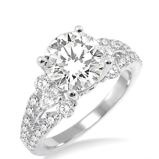 Parkplace Jewelers Round Shape Semi-Mount Diamond Engagement Ring 22852PPFRWG-SM