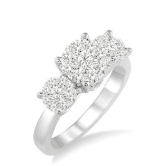 Parkplace Jewelers Round Shape Past Present & Future Lovebright Essential Diamond Engagement Ring 36922PPFGWG