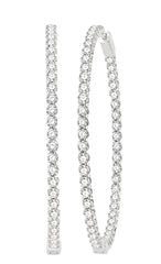 Parkplace Jewelers Inside-Out Diamond Hoop Earrings 629C0PPFGERWG-7.00