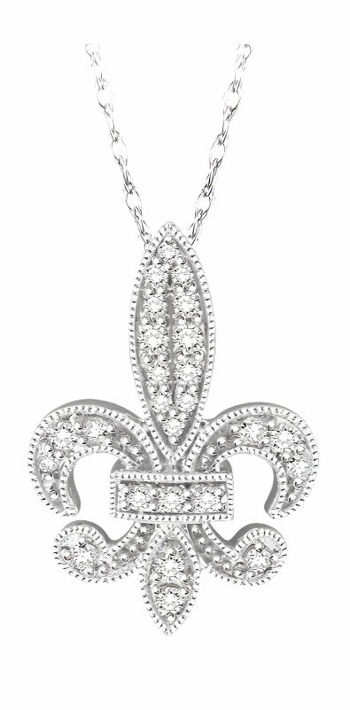 Parkplace Jewelers Fleur De Lis Diamond Pendant 98207PPTSPDWG