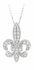 Parkplace Jewelers Fleur De Lis Diamond Pendant 98207PPTSPDWG