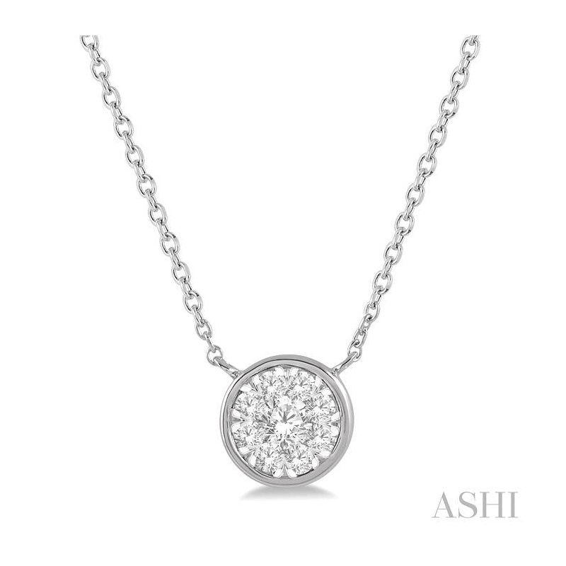 ASHI Round Shape Lovebright Essential Diamond Pendant 9977QPPFHNKWG