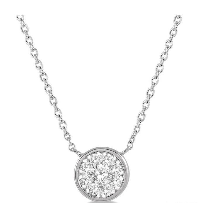 Parkplace Jewelers Round Shape Lovebright Essential Diamond Pendant 9977QPPFHNKWG
