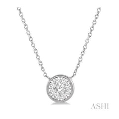 ASHI Round Shape Lovebright Essential Diamond Pendant 9977QPPFHNKWG