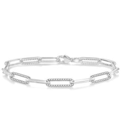 Parkplace Jewelers Paper Clip Diamond Fashion Bracelet 72091PPFHWG