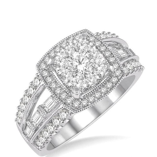 Parkplace Jewelers Cushion Shape Halo Lovebright Diamond Engagement Ring 122E0PPFVWG-1.40