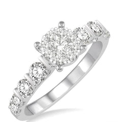 Parkplace Jewelers Round Shape Lovebright Diamond Engagement Ring 155C1PPFVWG-LE