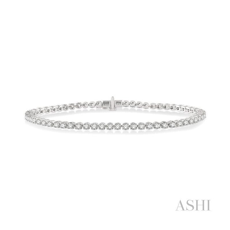 ASHI Diamond Tennis Bracelet 73373PPFGWG