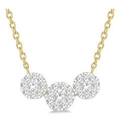 Parkplace Jewelers Round Shape Past Present & Future Lovebright Essential Diamond Necklace 9962HPPFGNKYW