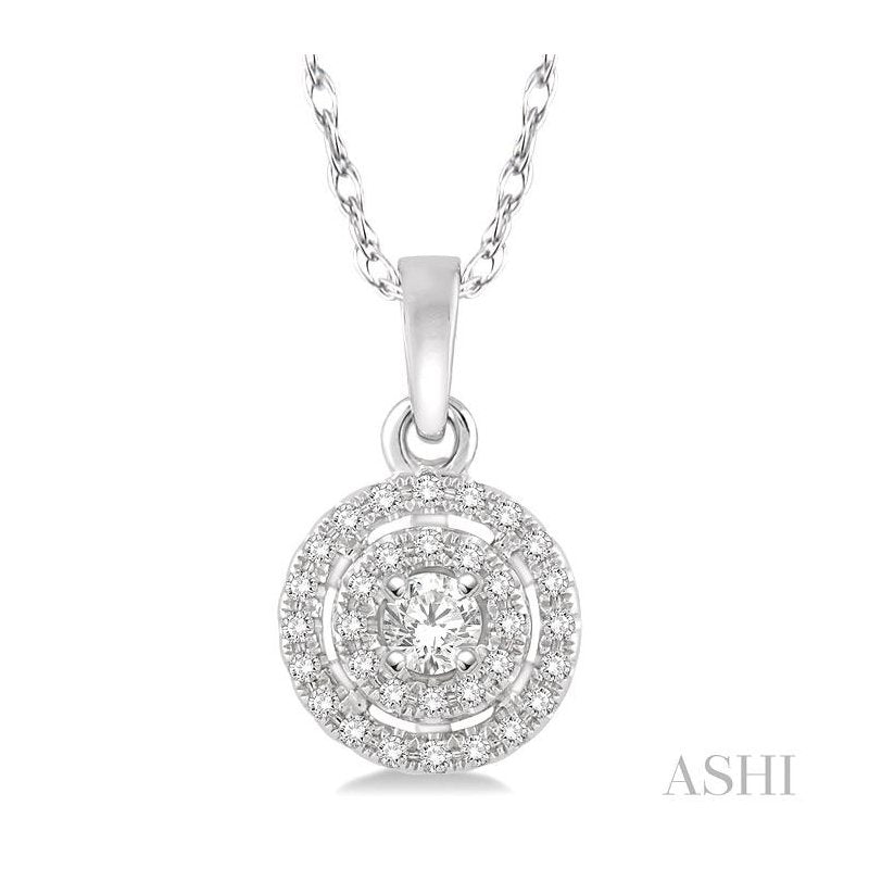 ASHI Halo Diamond Fashion Pendant 64737PPFNPDWG