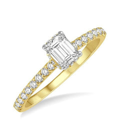 Parkplace Jewelers Emerald Shape Diamond Engagement Ring 259J4PPFHYG-LE-OC