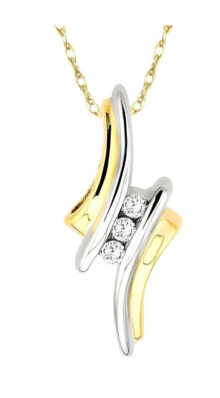 Parkplace Jewelers 3 Stone Diamond Pendant 63298PPTXPDYG