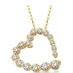 Parkplace Jewelers Heart Shape Journey Diamond Fashion Pendant 93616PPFNPDYG