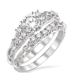 Parkplace Jewelers Round Shape Diamond Wedding Set 20623PPFHWG-WS