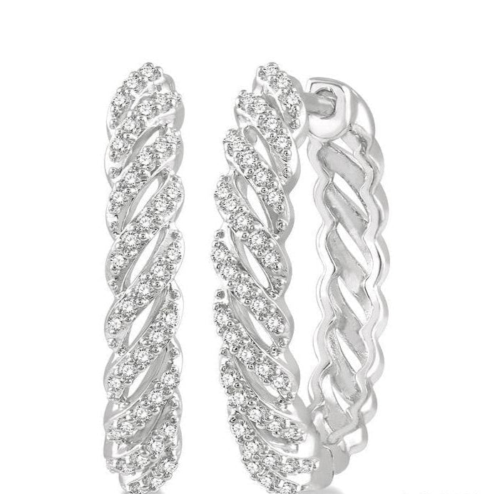 Parkplace Jewelers Diamond Fashion Hoop Earrings 623D5PPFGERWG