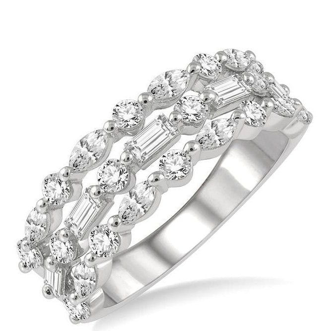 Parkplace Jewelers Three Row Baguette Diamond Fashion Band 325E0PPFHWG-1.50