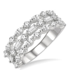 Parkplace Jewelers Three Row Baguette Diamond Fashion Band 325E0PPFHWG-1.50