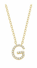 Parkplace Jewelers Block 'G' Initial Diamond Pendant 912F9PPFSPDYG-G