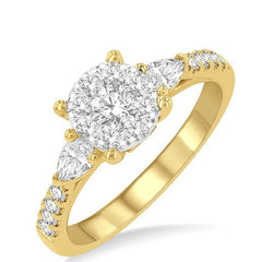 Parkplace Jewelers Round Shape Lovebright Diamond Engagement Ring 134G2PPFHYW