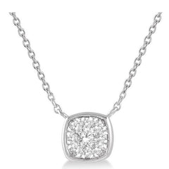 Parkplace Jewelers Cushion Shape Lovebright Essential Diamond Pendant 99800PPFHNKWG
