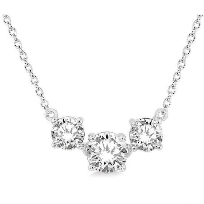 Parkplace Jewelers Round Shape Past Present & Future Diamond Necklace 992H1PPFGNKWG