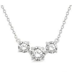 Parkplace Jewelers Round Shape Past Present & Future Diamond Necklace 992H1PPFGNKWG
