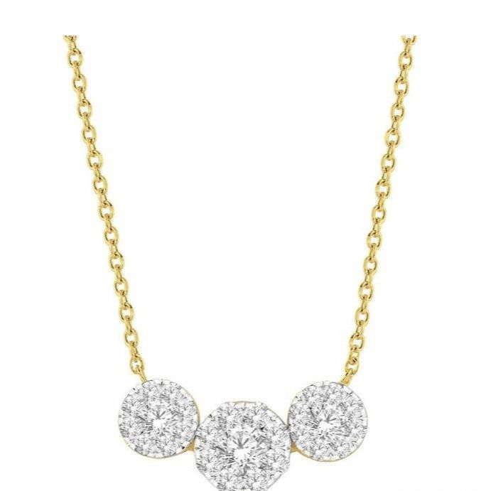 Parkplace Jewelers Round Shape Past Present & Future Lovebright Essential Diamond Necklace 9962VPPFGNKYW