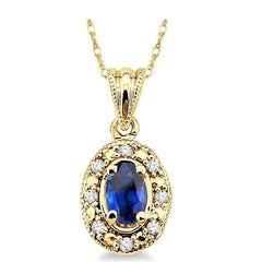 Parkplace Jewelers Oval Shape Gemstone & Diamond Pendant 58199PPTSPDSPYG